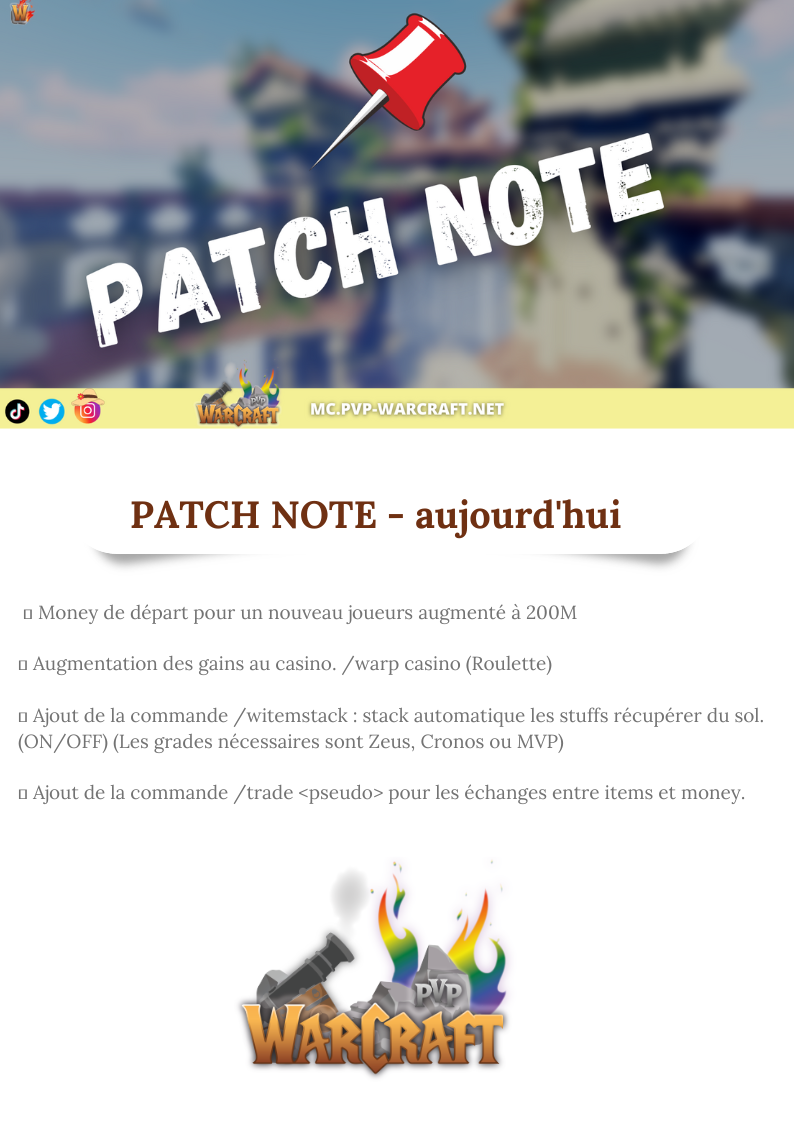 📌 Patch NOTE 09/05